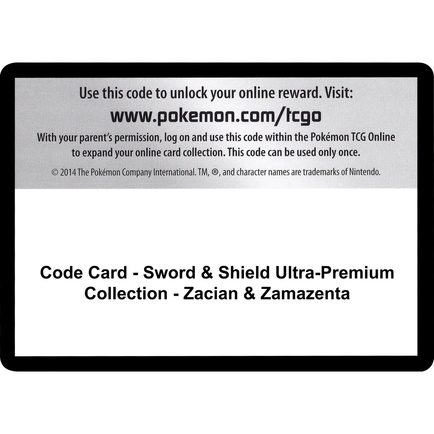Image for Code Card - Sword & Shield Ultra-Premium Collection - Zacian & Zamazenta (MCAP) - Pokemon