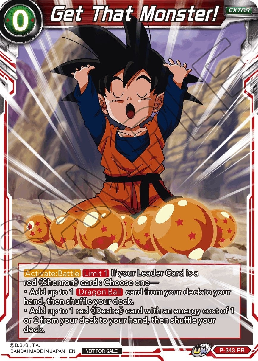 Image for Get That Monster! (P-343) (TPR) - Dragon Ball Super: Masters