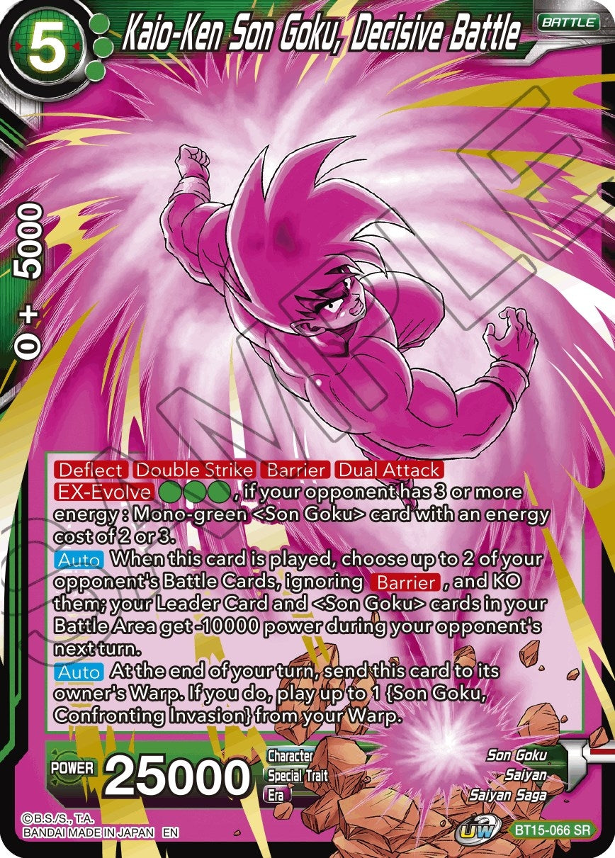 Image for Kaio-Ken Son Goku, Decisive Battle (BT15-066) (DBS-B15) - Dragon Ball Super: Masters