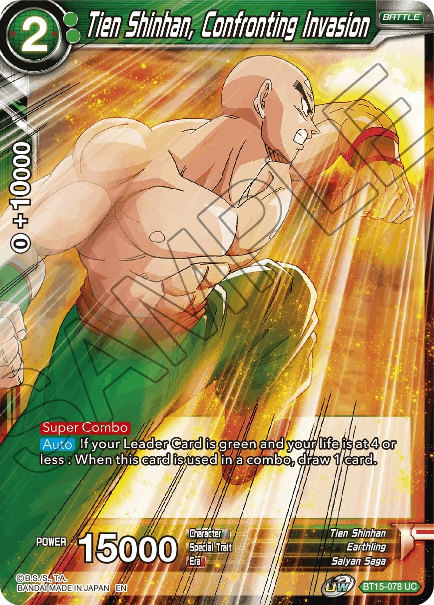 Image for Tien Shinhan, Confronting Invasion (BT15-078) (DBS-B15) - Dragon Ball Super: Masters