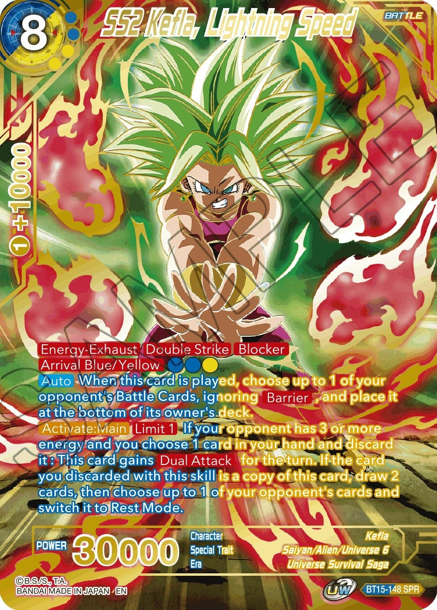 Image for SS2 Kefla, Lightning Speed (SPR) (BT15-148) (DBS-B15) - Dragon Ball Super: Masters