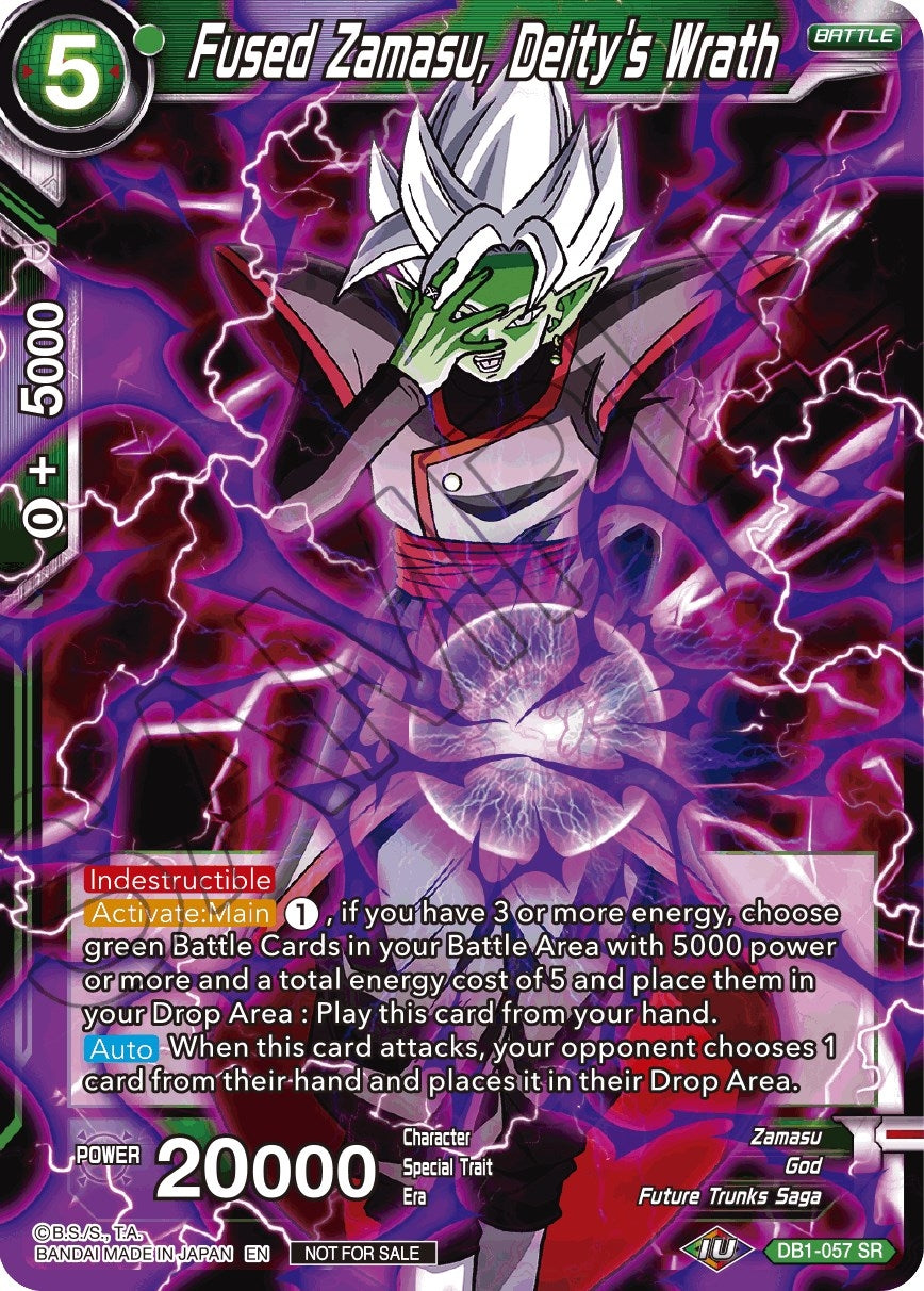 Image for Fused Zamasu, Deity's Wrath (DB1-057) (TPR) - Dragon Ball Super: Masters