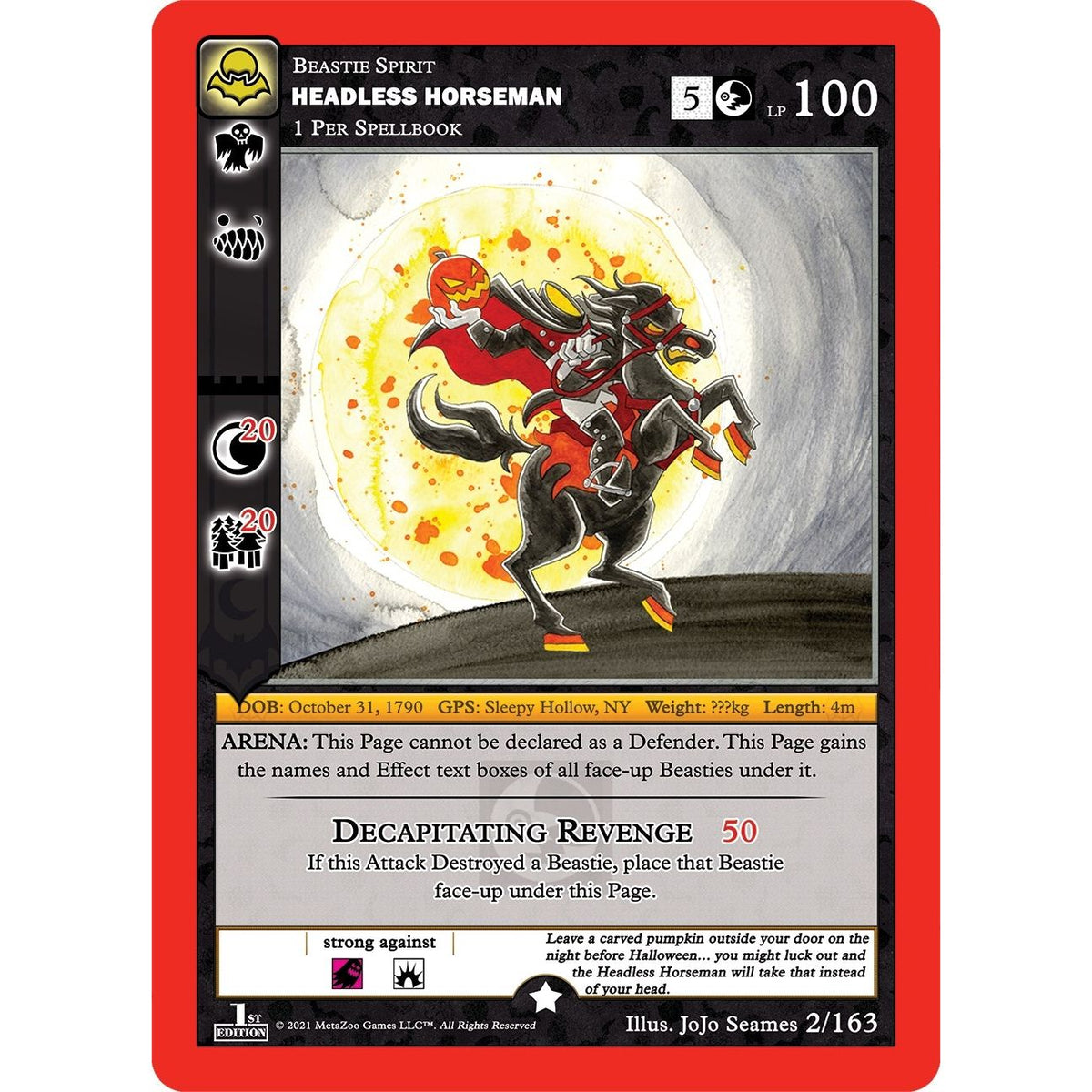 Image for Headless Horseman (2/163) (NFFE) - MetaZoo