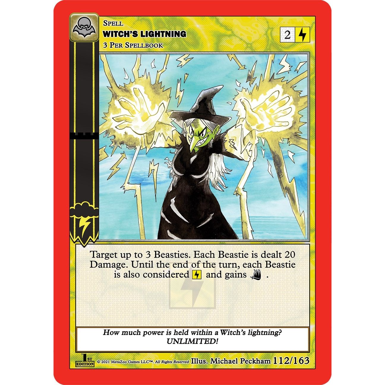 Image for Witch's Lightning (112/163) (NFFE) - MetaZoo