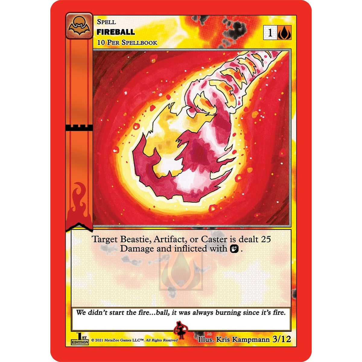 Image for Fireball (3/12) (NFFE-RE) - MetaZoo