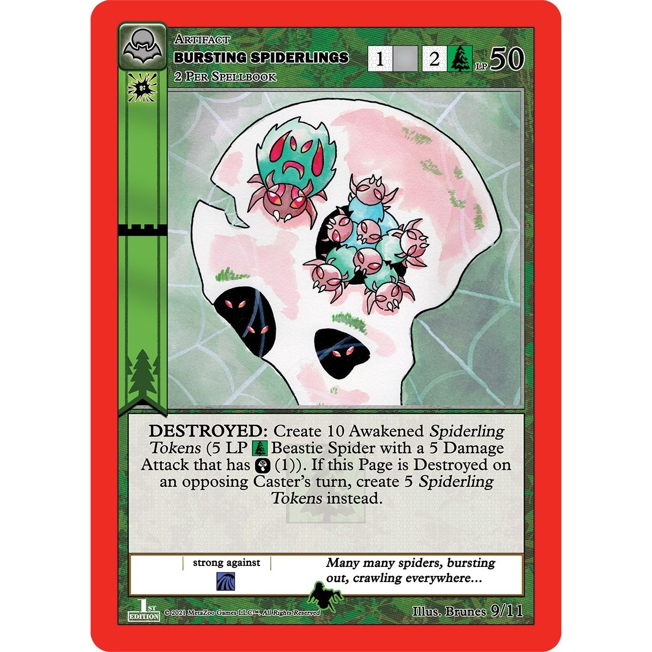 Image for Bursting Spiderlings (9/11) (NFFE-RE) - MetaZoo
