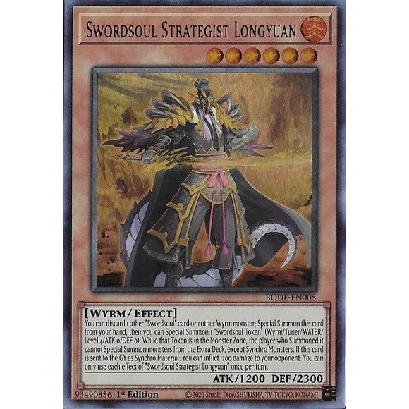 Image for Swordsoul Strategist Longyuan (BODE-EN005) (BODE) - YuGiOh