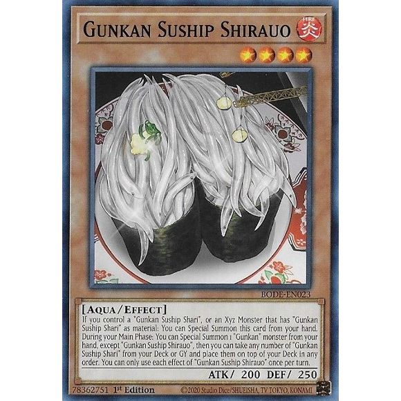Image for Gunkan Suship Shirauo (BODE-EN023) (BODE) - YuGiOh