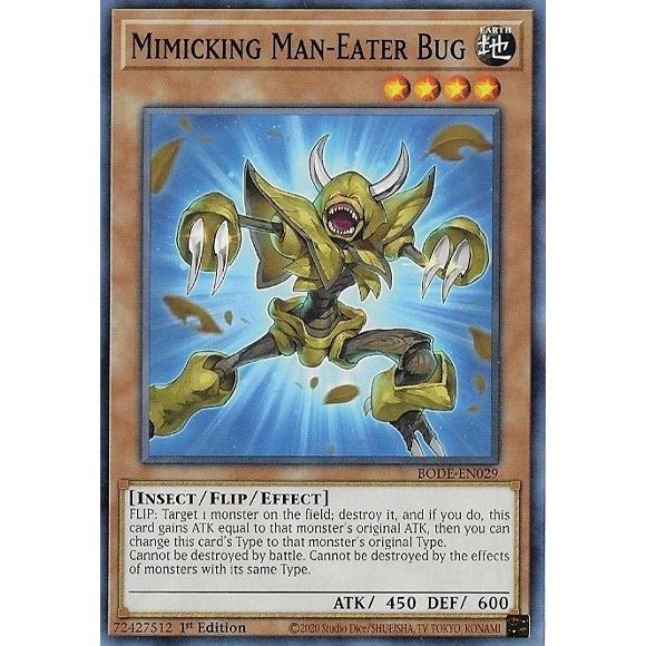 Image for Mimicking Man-Eater Bug (BODE-EN029) (BODE) - YuGiOh
