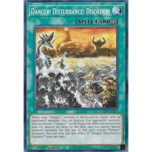Image for Danger! Disturbance! Disorder! (BODE-EN097) (BODE) - YuGiOh