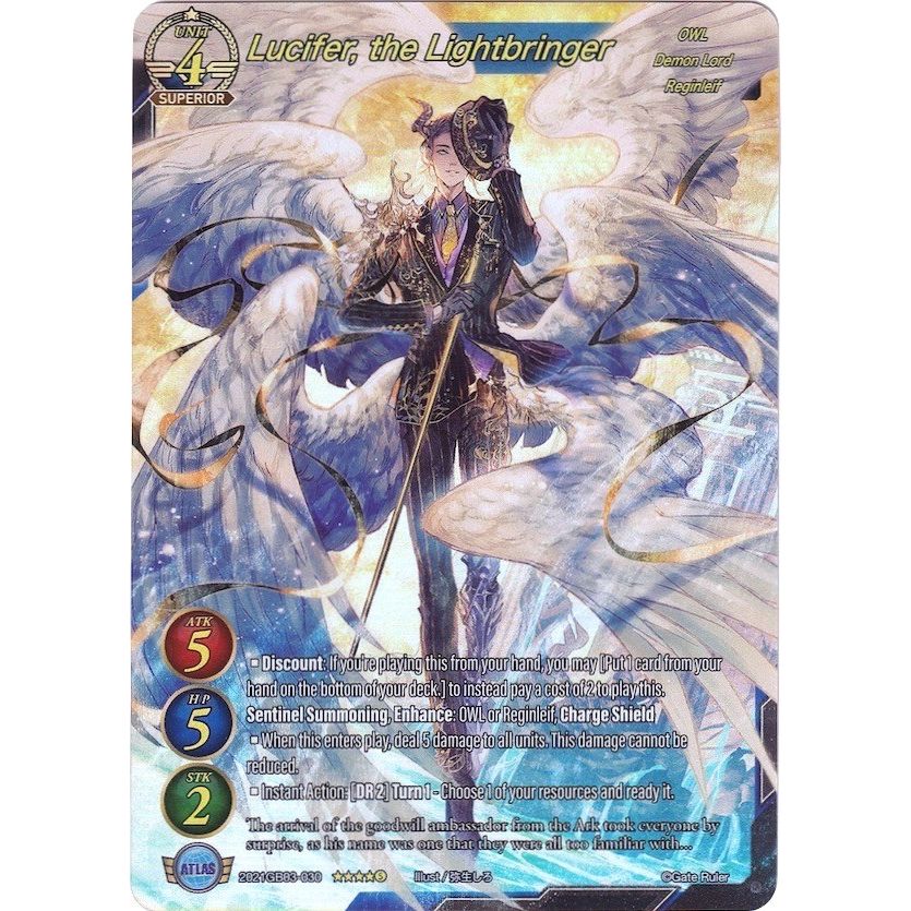 Image for Lucifer, the Lightbringer (Full Art) (2021GB03-030) (GB03) - Gate Ruler