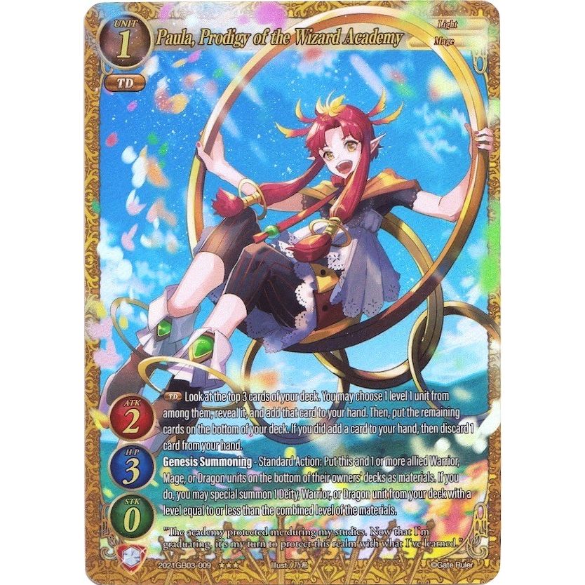 Image for Paula, Prodigy of the Wizard Academy (Extended Art) (2021GB03-009) (GB03) - Gate Ruler