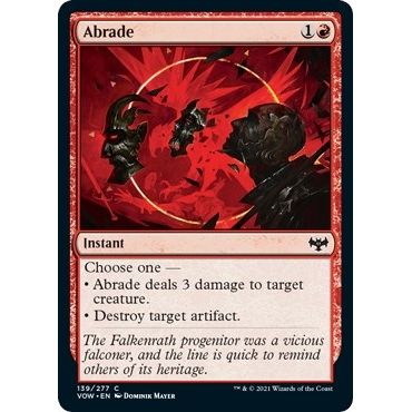 Image for Abrade (139) (VOW) - Magic: The Gathering