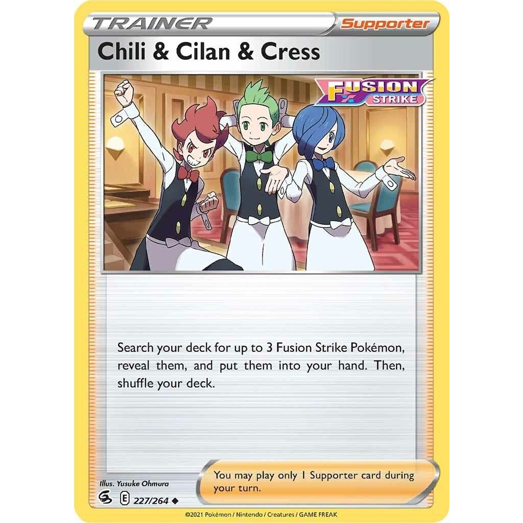 Image for Chili & Cilan & Cress (227/264) (SWSH08) - Pokemon