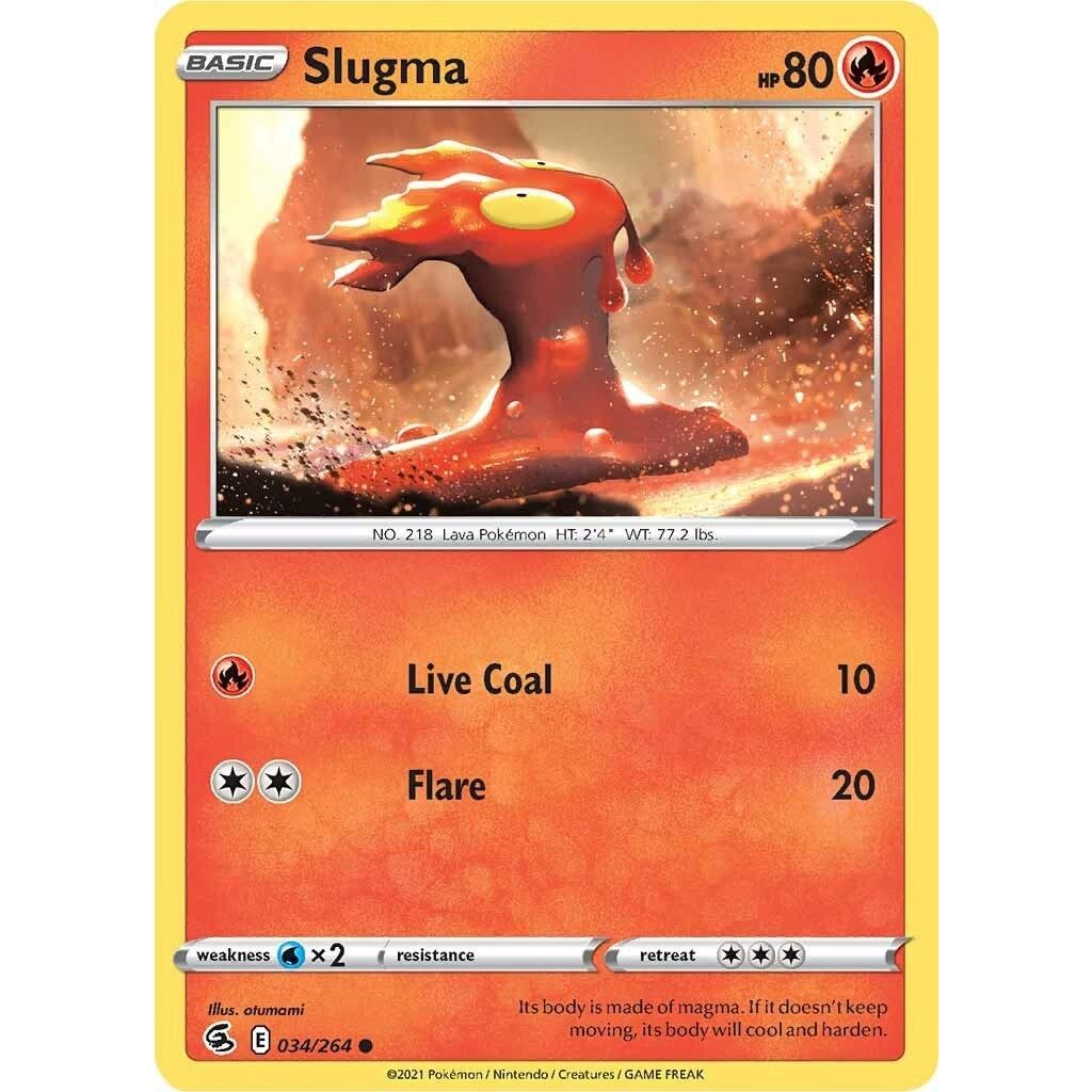 Image for Slugma (034/264) (SWSH08) - Pokemon