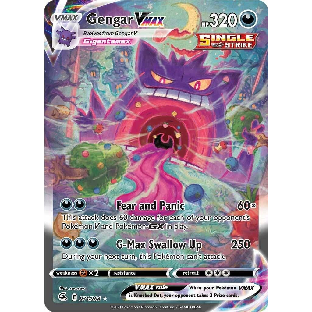 Image for Gengar VMAX (Alternate Art Secret) (271/264) (SWSH08) - Pokemon