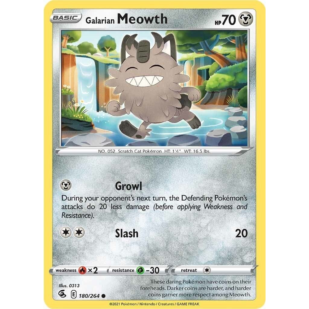 Image for Galarian Meowth (180/264) (SWSH08) - Pokemon