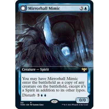 Image for Mirrorhall Mimic (Extended Art) (361) (VOW) - Magic: The Gathering