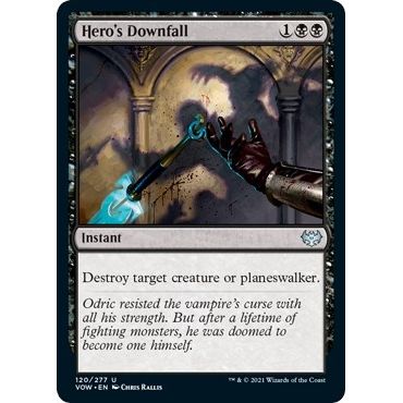 Image for Hero's Downfall (120) (VOW) - Magic: The Gathering