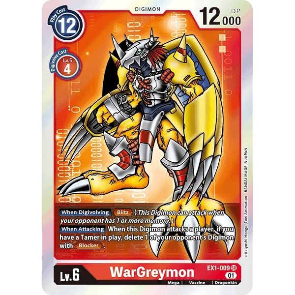 Image for WarGreymon (EX1-009 SR) (EX01) - Digimon Card Game