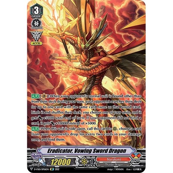 Image for Eradicator, Vowing Sword Dragon (SP) (D-VS01/SP06EN) (D-VS01) - Cardfight Vanguard