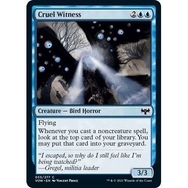 Image for Cruel Witness (55) (VOW) - Magic: The Gathering