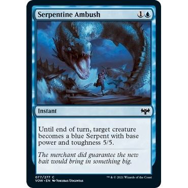 Image for Serpentine Ambush (77) (VOW) - Magic: The Gathering