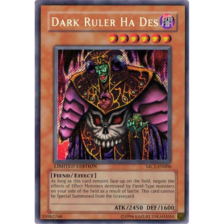Image for Dark Ruler Ha Des (MC1-EN006) (MC1) - YuGiOh