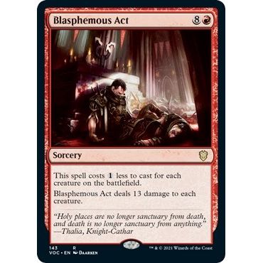 Image for Blasphemous Act (143) (VOC) - Magic: The Gathering