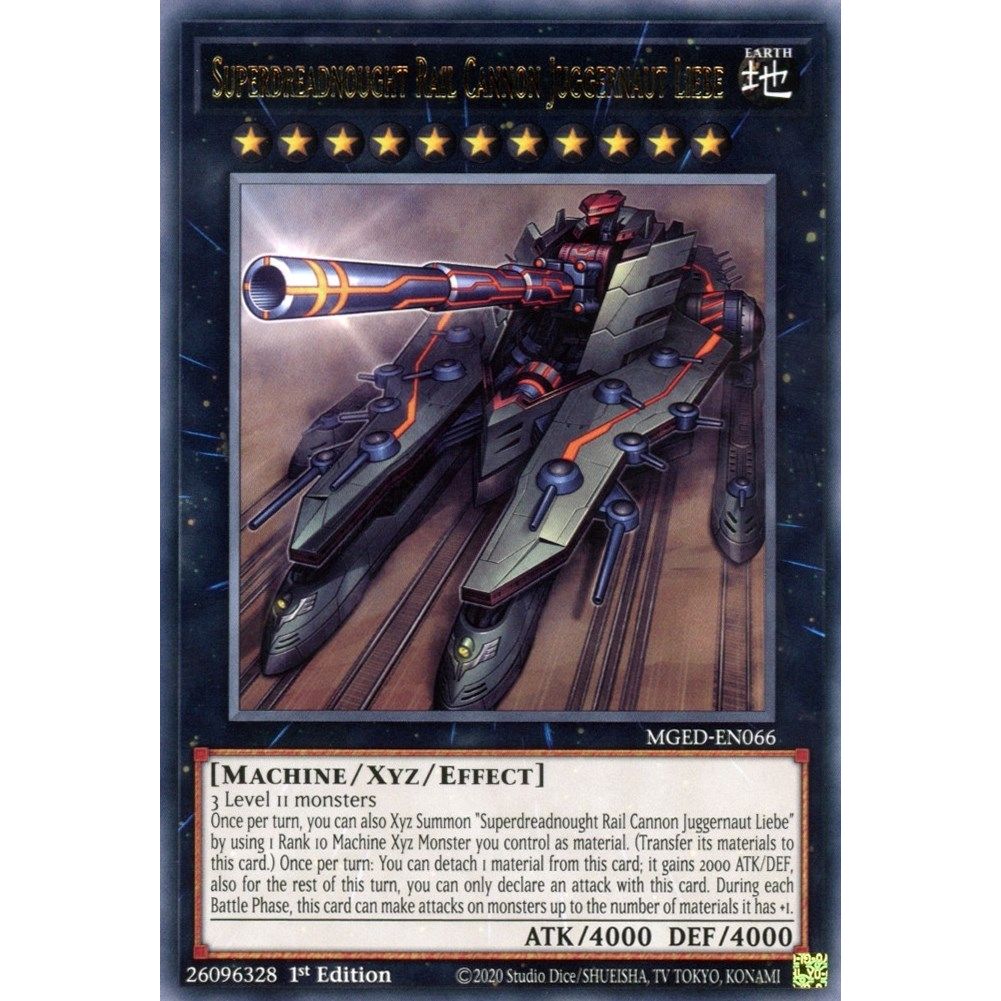Image for Superdreadnought Rail Cannon Juggernaut Liebe (MGED-EN066) (MGED) - YuGiOh