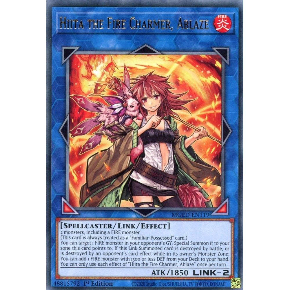 Image for Hiita the Fire Charmer, Ablaze (MGED-EN119) (MGED) - YuGiOh