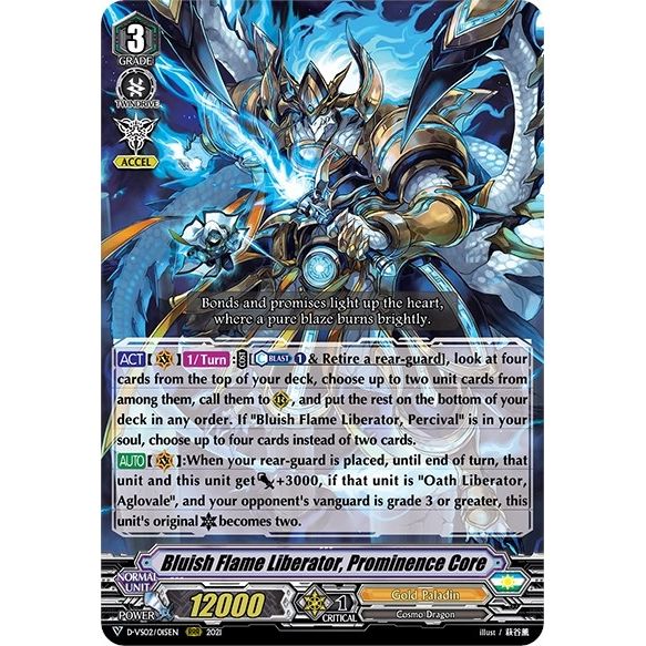 Image for Bluish Flame Liberator, Prominence Core (D-VS02/015EN) (D-VS02) - Cardfight Vanguard