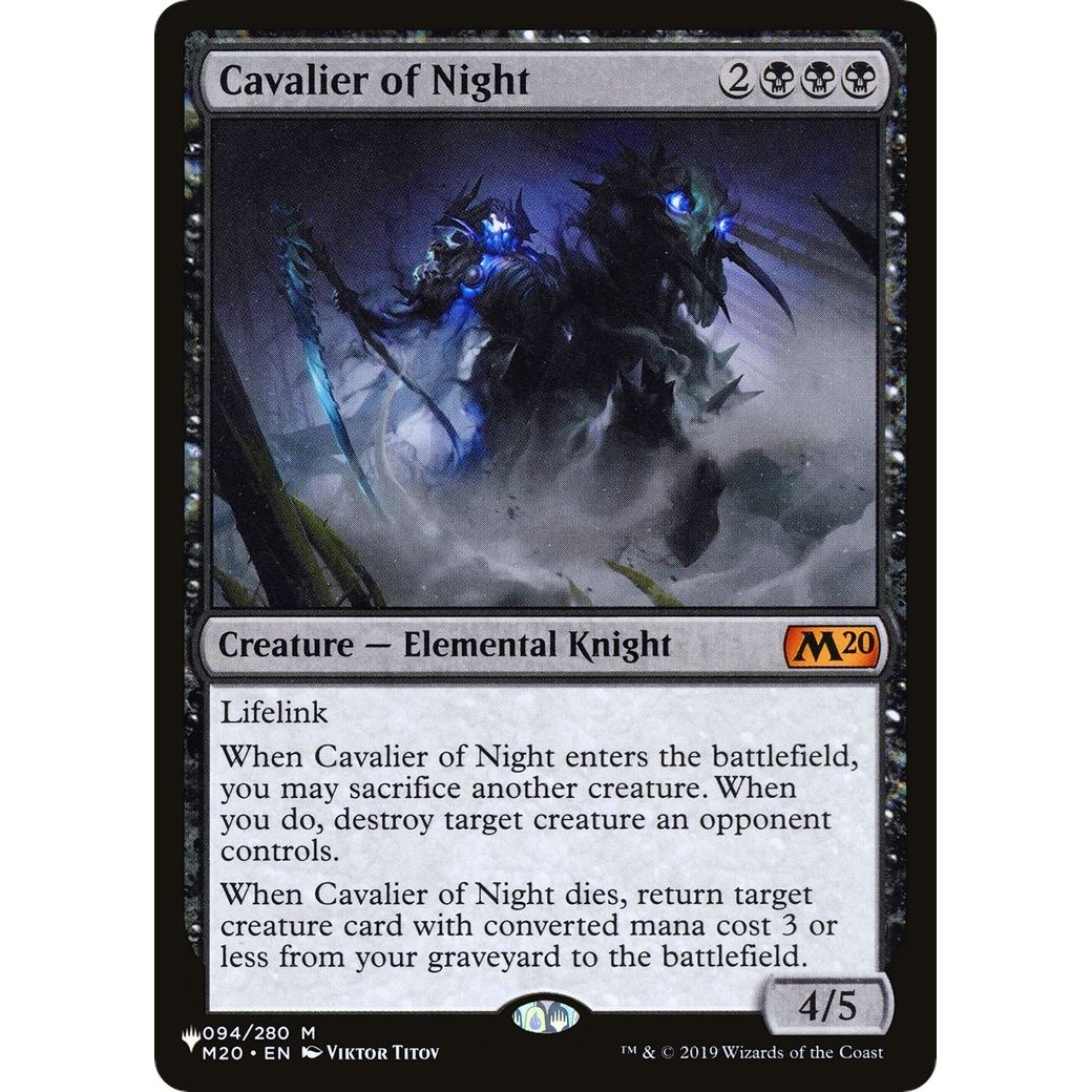 Image for Cavalier of Night (094/280) (LIST) - Magic: The Gathering