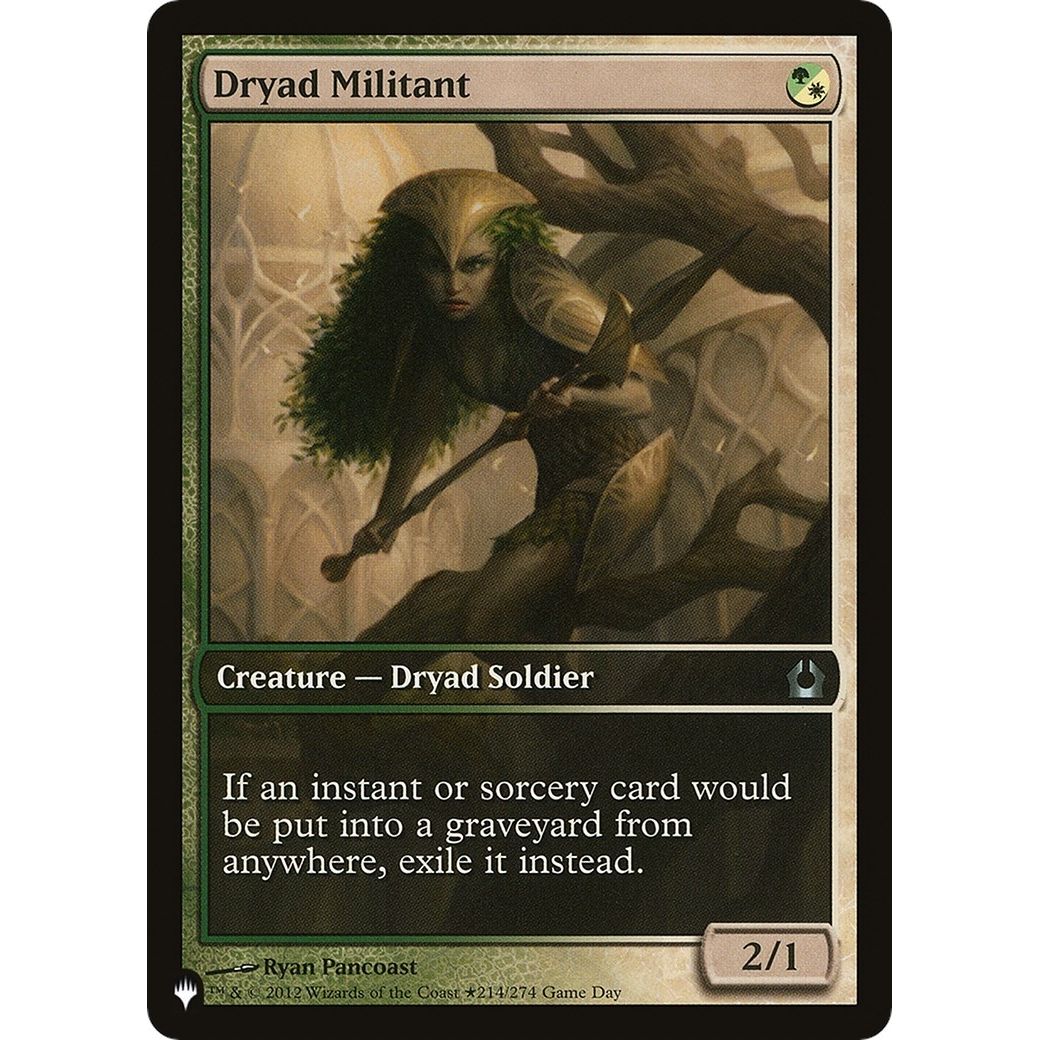 Image for Dryad Militant (214/274) (LIST) - Magic: The Gathering