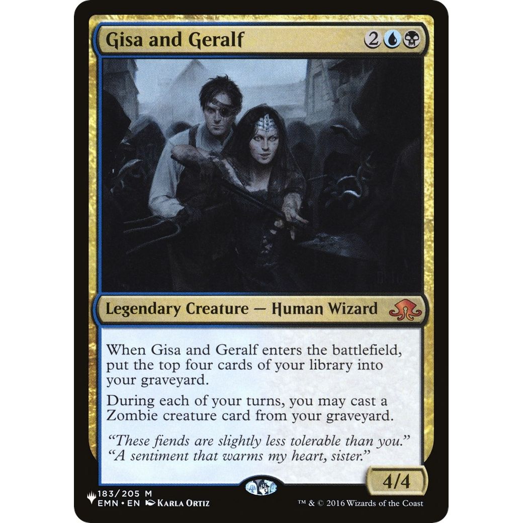 Image for Gisa and Geralf (183/205) (LIST) - Magic: The Gathering