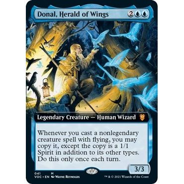 Image for Donal, Herald of Wings (Extended Art) (41) (VOC) - Magic: The Gathering