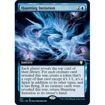 Image for Haunting Imitation (Extended Art) (51) (VOC) - Magic: The Gathering