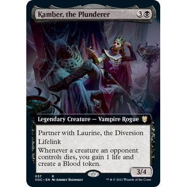 Image for Kamber, the Plunderer (Extended Art) (57) (VOC) - Magic: The Gathering