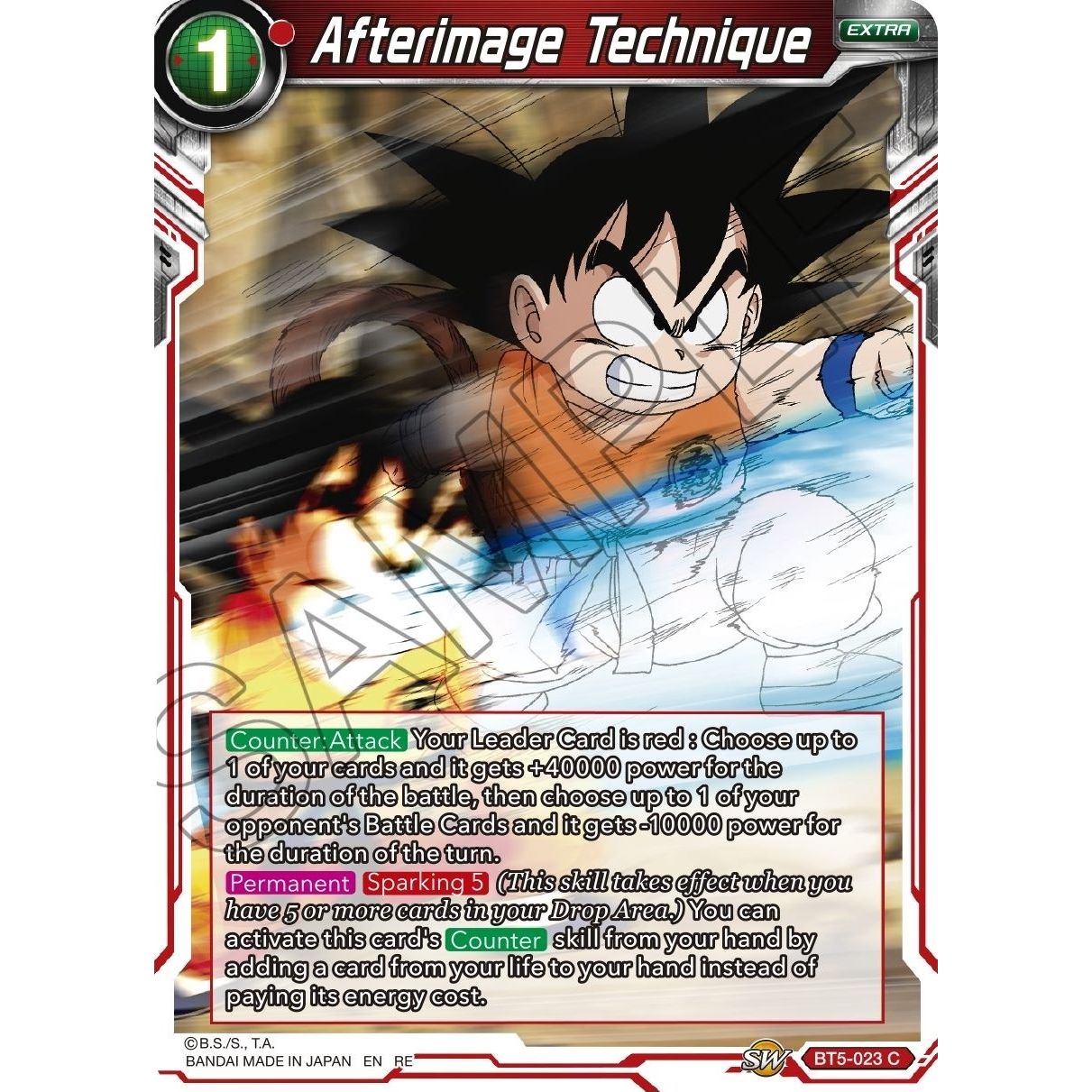 Image for Afterimage Technique (BT5-023) (MB-01) - Dragon Ball Super: Masters