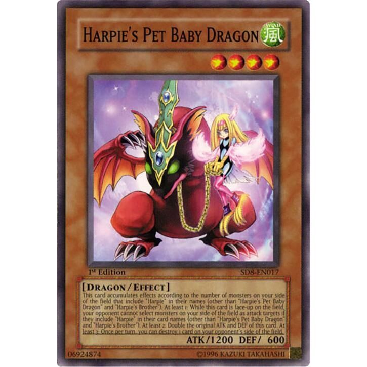 Image for Harpie's Pet Baby Dragon (SD8-EN017) - YuGiOh