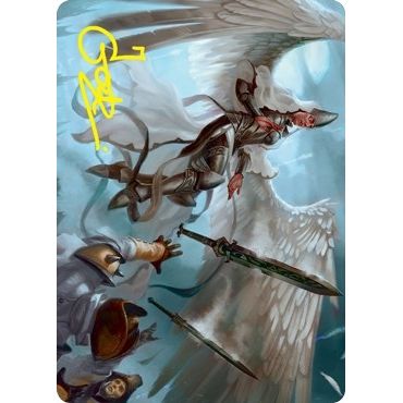 Image for Angelic Quartermaster Art Card (Gold-Stamped Signature) (5) (ASVOW) - Magic: The Gathering