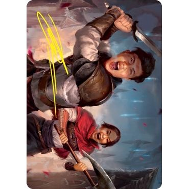 Image for Daybreak Combatants Art Card (Gold-Stamped Signature) (42) (ASVOW) - Magic: The Gathering