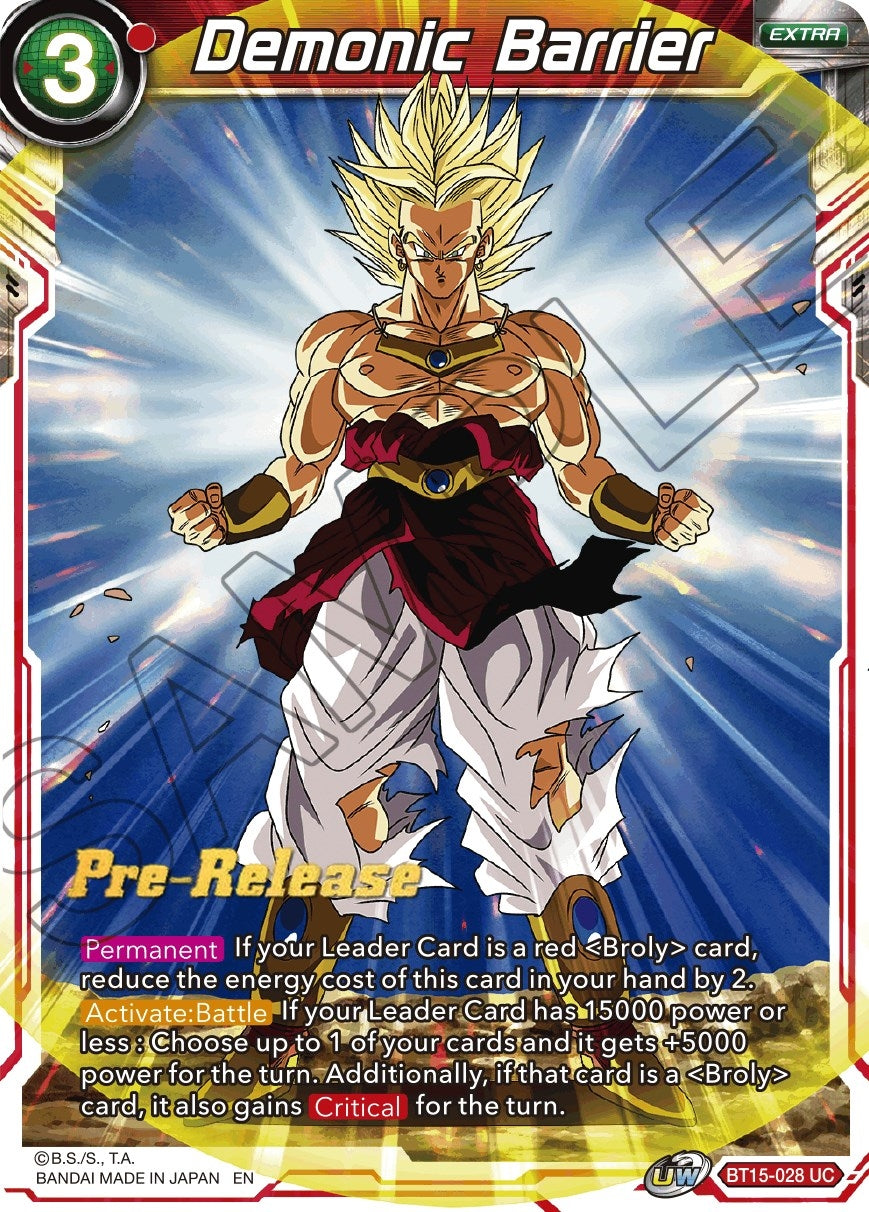 Image for Demonic Barrier (BT15-028) (DBS-B15PRE) - Dragon Ball Super: Masters