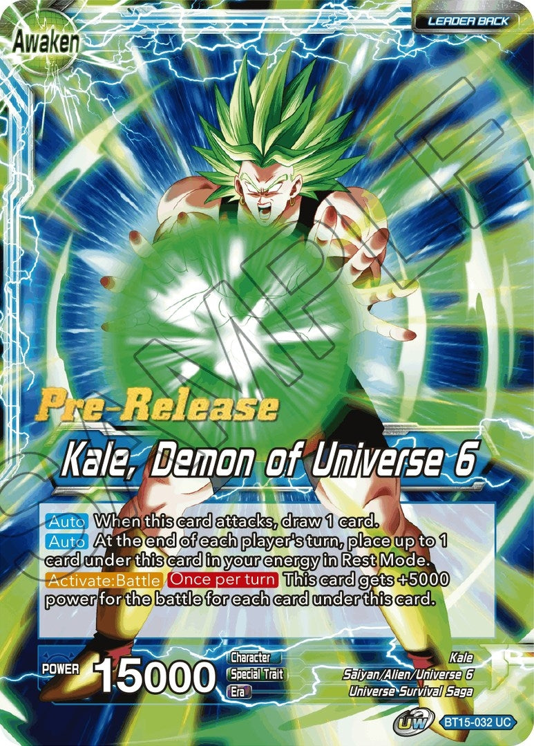 Image for Kale // Kale, Demon of Universe 6 (BT15-032) (DBS-B15PRE) - Dragon Ball Super: Masters