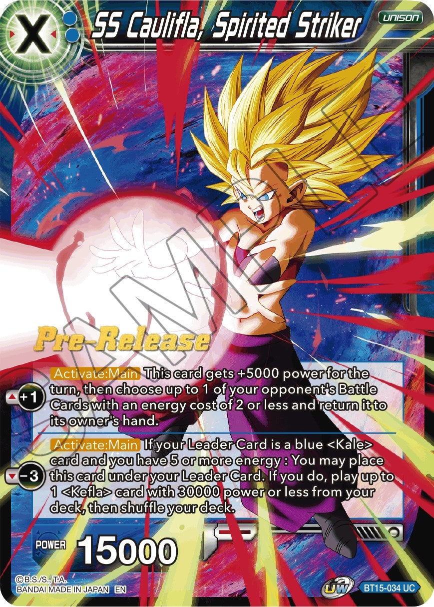 Image for SS Caulifla, Spirited Striker (BT15-034) (DBS-B15PRE) - Dragon Ball Super: Masters