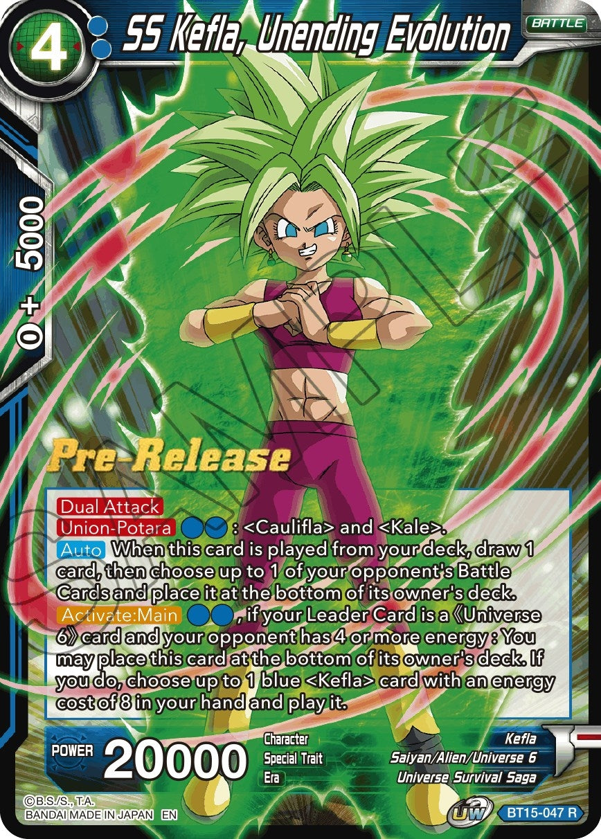 Image for SS Kefla, Unending Evolution (BT15-047) (DBS-B15PRE) - Dragon Ball Super: Masters
