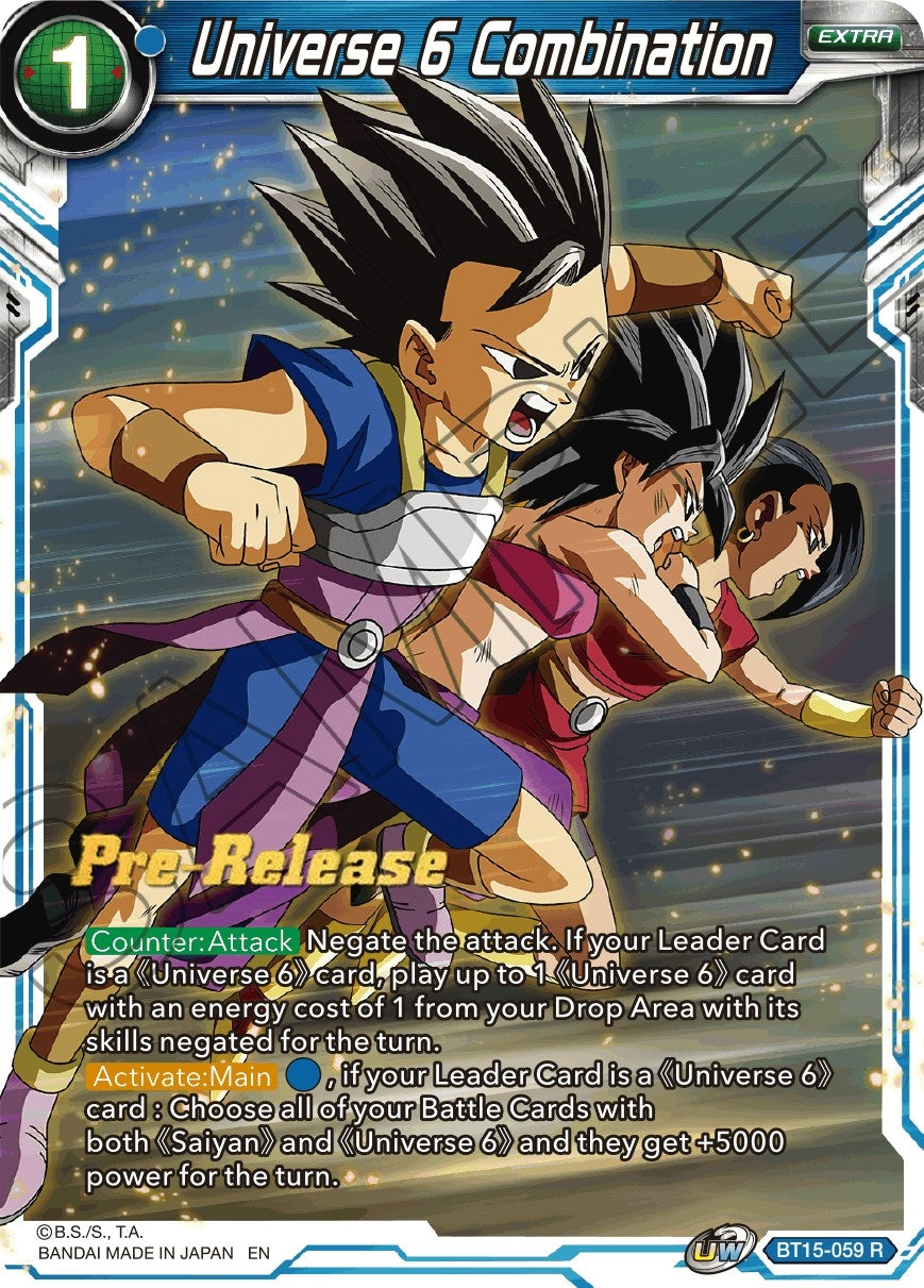 Image for Universe 6 Combination (BT15-059) (DBS-B15PRE) - Dragon Ball Super: Masters