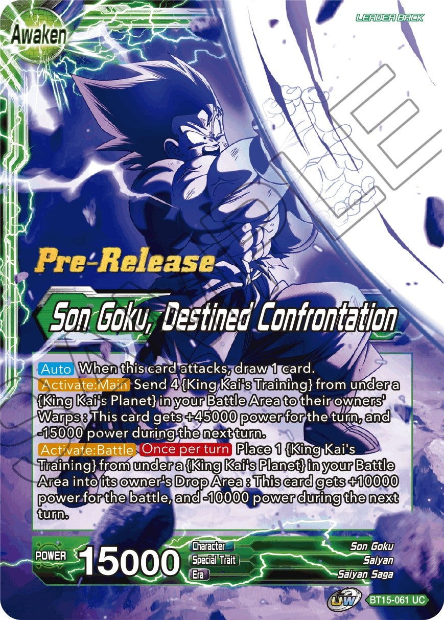 Image for Son Goku // Son Goku, Destined Confrontation (BT15-061) (DBS-B15PRE) - Dragon Ball Super: Masters