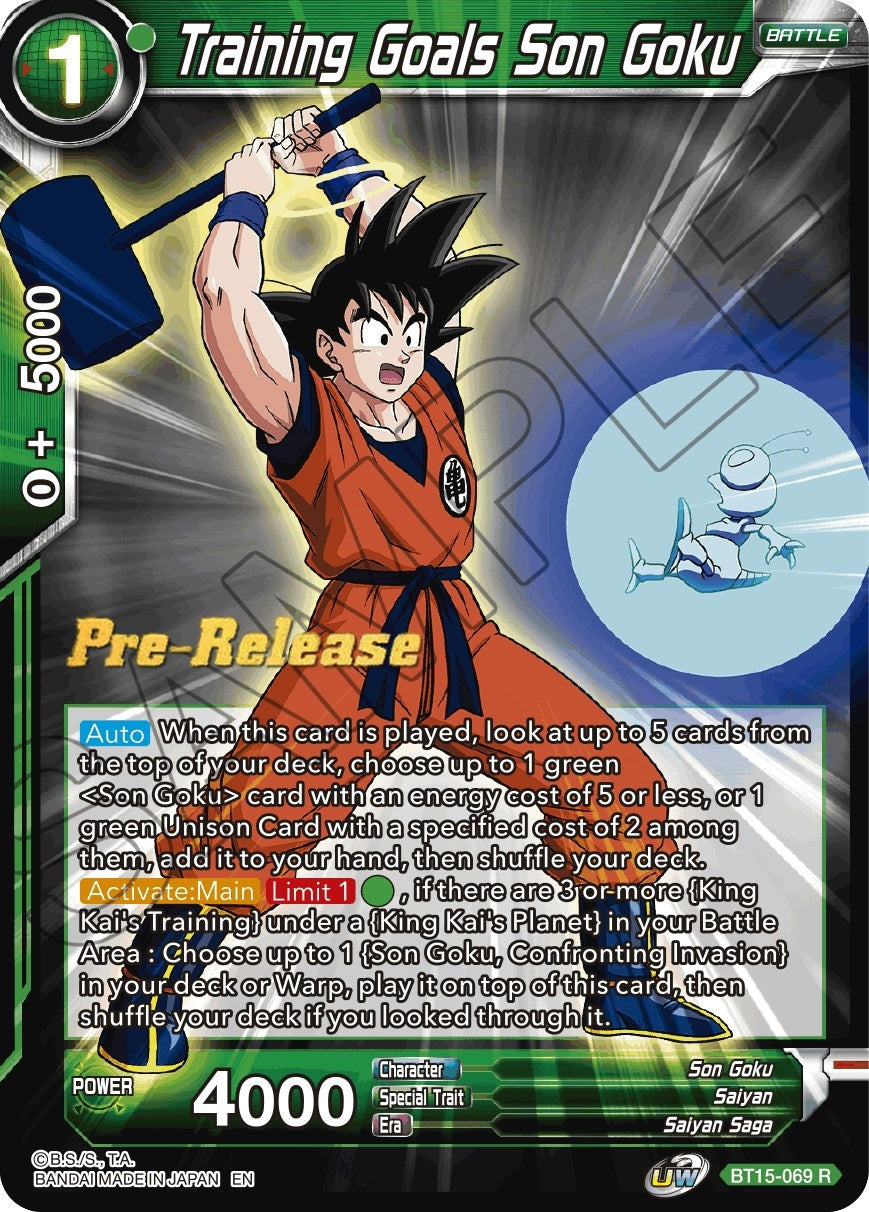 Image for Training Goals Son Goku (BT15-069) (DBS-B15PRE) - Dragon Ball Super: Masters