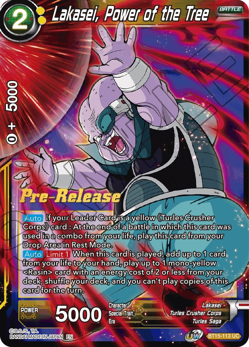 Image for Lakasei, Power of the Tree (BT15-113) (DBS-B15PRE) - Dragon Ball Super: Masters
